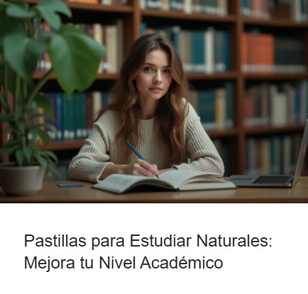 pastillas para estudiar naturales
